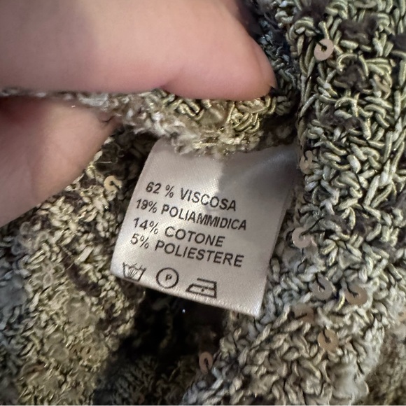 BRUNO MANETTI Green & White Boucle Sequin Jacket - Picture 5 of 6